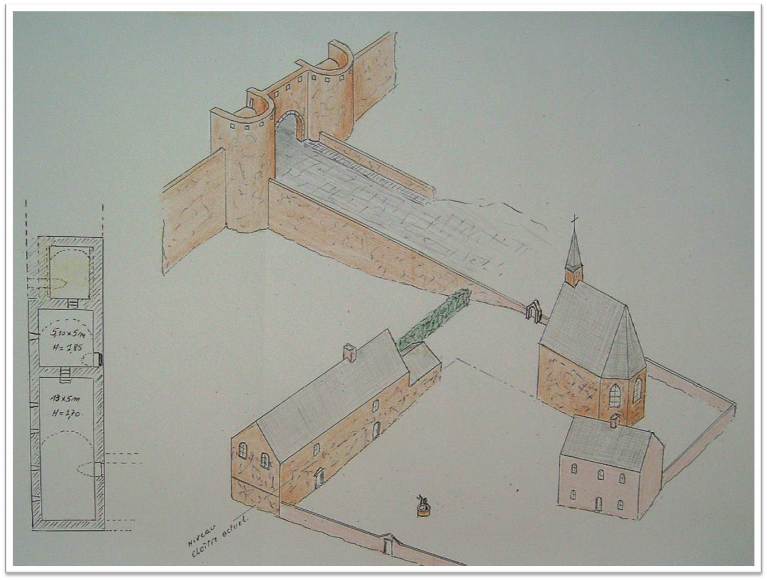 plan des installations en 1500